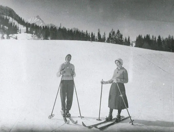 Skifahren in Kirchdorf 1934